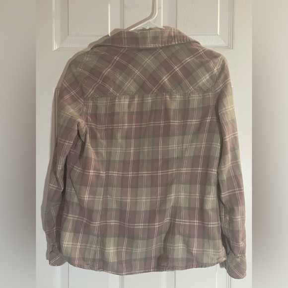 Cotton Sonoma Plaid Flannel Shirt, Size Small, Purple and Gray 💜🩶 - Picture 2 of 5